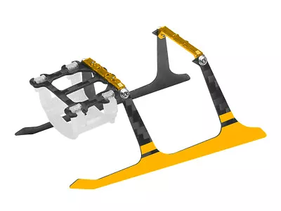 MH Carbon Fiber Landing Gear W/ Adjustable Battery Mount (GOLD) - BLADE?MCPX BL2 • $21.99