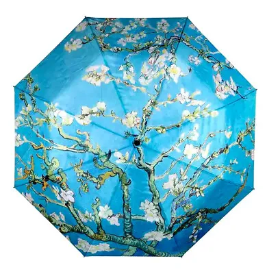 Auto Open Folding Umbrella Vincent Van Gogh Almond Blossoming • $25.74