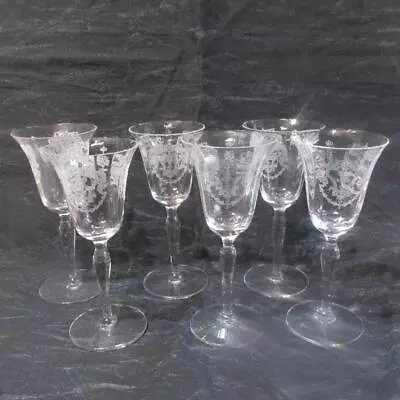 Vintage Set Six Morgantown Virginia Liquor Cordials Wonderful Conditon • $21.99