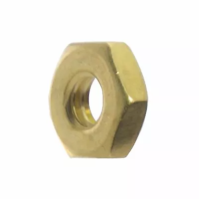 6-32 Machine Screw Hex Nuts Solid Brass Qty 25 • $9.69