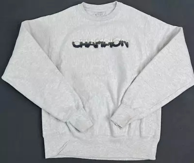 Champion Sweatshirt Mens Small Gray Reverse Weave Crewneck Pullover • $9.87