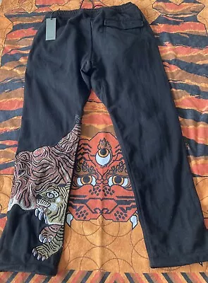 Maharishi Embroidered Ambush Of Tigers Track Pants Size L BNWT • £159.99