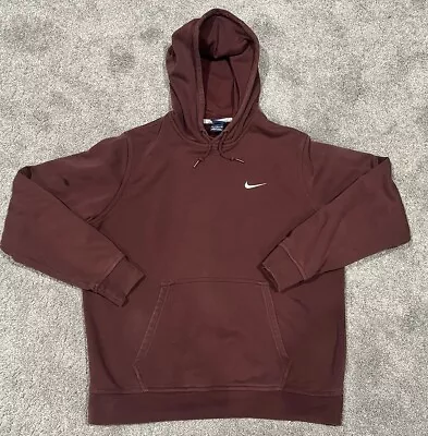 Nike Pullover Hoodie Mens XL Maroon Burgundy • $25