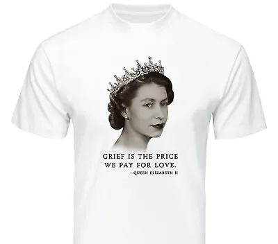 Queen Elizabeth T-Shirt Memorial 1926-2022 RIP Royal Mens Womens Tshirt Top • £11.95