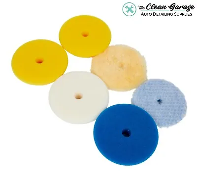 Rupes Polishing Pad Kit | 6 Pads For 3  Backing Plate | DA Foam Wool Buffing • $54