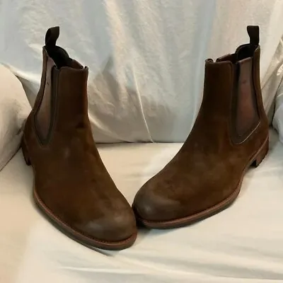 Magnanni Low Cut Brown Suede  Two Tone Dressy Boot . Size 9 • $200