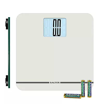 Salter Digital Bathroom Scale LCD Large Display Easy Read Fitness Carpet Feet • £29.99