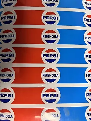 Vintage Pepsi Soda Advertising Shelf Display Metal Roll Country Store 30”x6 1/4” • $29.99