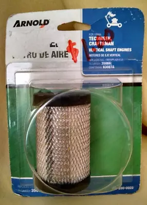 Air Filter 490-200-0020 Arnold Tecumseh 35066 Craftsman 63087a Vertical Shaft. • $11.99