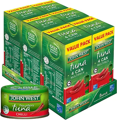 $46.73 • Buy John West Chilli Tuna Tempters 95G, 6 X 4 Pack, Multicolour