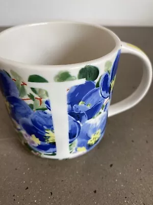 ANTHROPOLOGIE Dawn Monogram Floral Mug Coffee Cup Letter I • $8