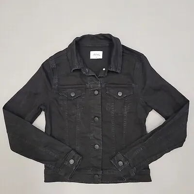 Riders By Lee Womens Denim Jacket Size 8 Black • $18.40