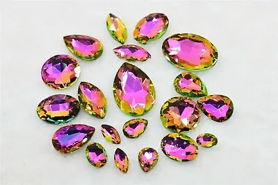 Light Rose  Light Beads Glass Pointback Fancy Stones Drop Round Home  Decoration • $7.11