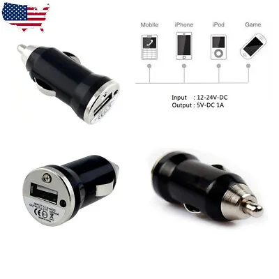 Micro Mini Car Cigarette Lighter To USB Charger Adapter For Iphones/mp3s/TomTom • $6.98