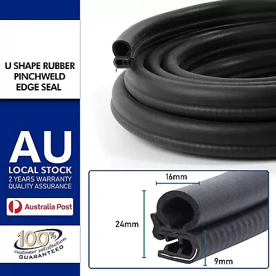 Rubber U Channel Edge Trim Car Door Hood Trunk Edging Protection Pinchweld Strip • $41.39