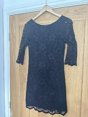 Women’s Black Lace Dress. Size 10 New Look. Christmas Party/Cocktail • £9