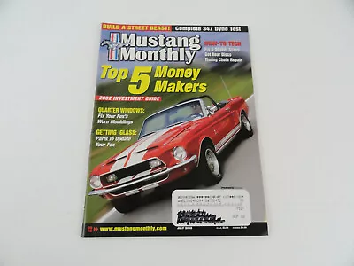 MUSTANG MONTHLY MAGAZINE July 2002 Investment Guide Money Makers How To Tech • $2.49