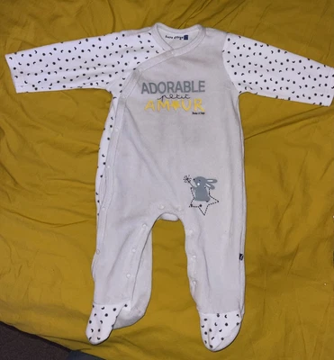 £3 • Buy Baby Fleece Sleepsuit 6-9