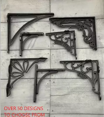 SHELF BRACKETS CAST IRON  /HUGE SELECTION - Antique Vintage -OVER 50 DESIGNS • £5.50