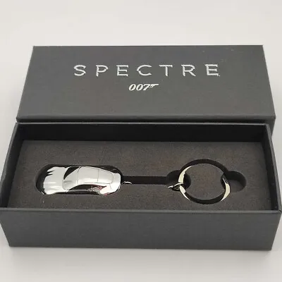 Diecast JAMES BOND SPECTRE 007 Aston Martin DB10 Keychain Keyring Silver NEW • $41.80