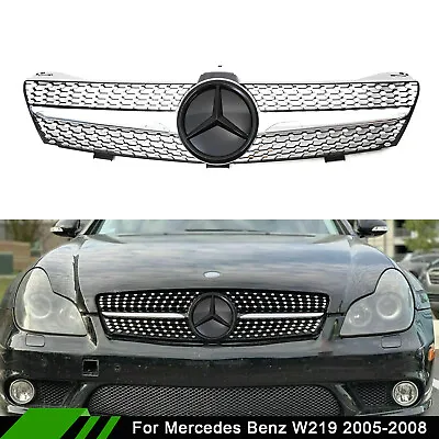 Front Grille For Mercedes Benz W219 CLS500 CLS55 CLS63 AMG Grill W/Star 2005-08 • $88.72