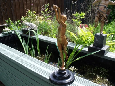 £85 • Buy Art Deco Lady Antique Spelter