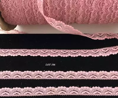 Lace Trim Vintage 1/2  Mauve Narrow 10 Yards Sewing Doll Clothes Crafts Lot 106 • $6.99