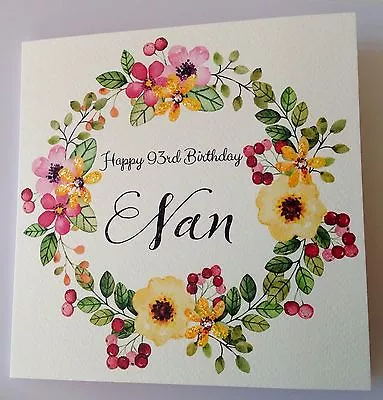 PERSONALISED BIRTHDAY CARD MUM NAN AUNT 30th 40th 50th 60th 70th 80th 90th 100th • £5.99