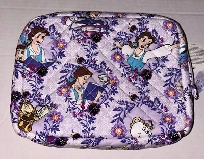 Vera Bradley Disney Belle Floral Cord Organizer Bag Tech Case Beauty & The Beast • $94.99