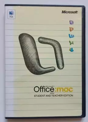 Microsoft Office 2004 Student And Teacher Edition For Mac (3 Product Keys + Book • $6.39