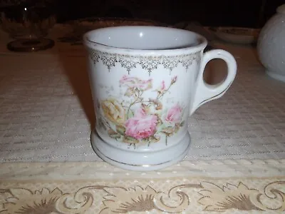 ANTIQUE SHAVING MUG Floral Vintage Germany KPM • $14.99