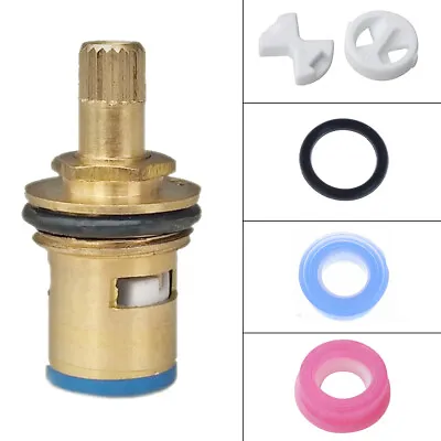 Valve Tap Set Of Replacement Ceramic Disc & Silicon Washer Insert Turn 1/2  • £2.79