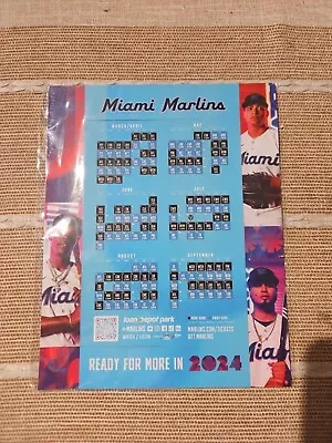 MIAMI MARLINS SGA 2024 SCHEDULE MAGNET! Refrigerator Collectable MLB • $12