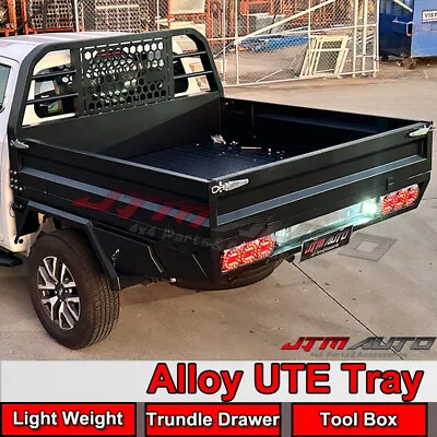 $4875.08 • Buy Heavy Duty Aluminium Ute Tray Trundle + Toolboxes To Suit Dual Cab Utes