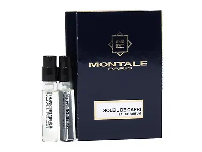 MONTALE PARIS SOLEIL DE CAPRI EDP 2.0ml .06oz X 2 COLOGNE PERFUME SPRAY SAMPLES • $11