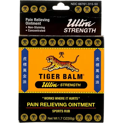 Tiger Balm Pain Relieving Ointment Ultra Strength 1.7 Oz • $23.23