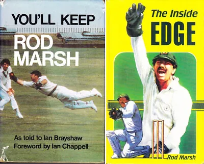 $59.95 • Buy SIGNED Rod Marsh You'll Keep + The Inside Edge Cricket Australia * FREE POST *