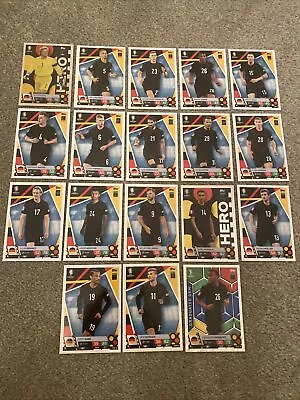 Match Attax Euro 2024 Germany Complete Team Set Of All 18 Cards With Heroes Etc • £8.95