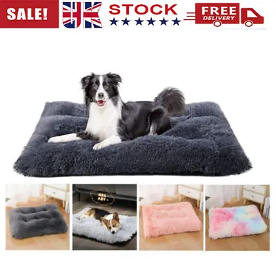 £4.99 • Buy S-XL Anti Anxiety Comfy Calming Large Dog Cat Beds Pet Puppy Plush Cushion Mat