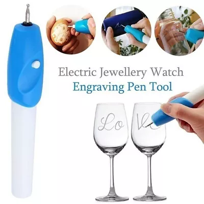 Electric Engraving Engraver Pen Carve DIY Tool For Jewelry Metal Ceramic Glass • $11.65