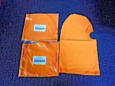 Flame-Retardant Treated Cotton Face Mask Orange 3 PK 4AFX4(MG) • $10