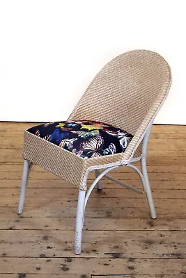 £150 • Buy Gorgeous Original Lloyd Loom Chair In Designers Guild Fabric