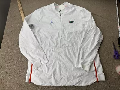 Florida Gators Team Issued Jacket Pullover Jordan XL University Football White • $38.49