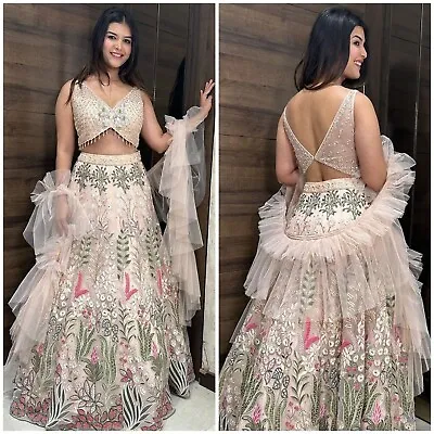 Wedding Gown Designer Lehenga Choli Lengha Indian Bollywood Party Pakistani Wear • $72.62