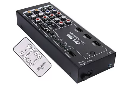 $95 • Buy Multi-Input RCA VGA Component YPbPr HDMI To HDMI Scaler Converter With Remote