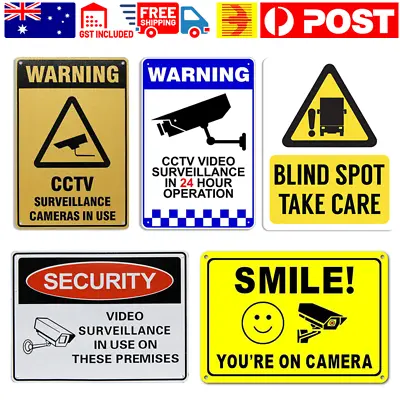 Warning Safety Signs Caution Sign Wall Aluminum Metal Sign Sign Decor AU • $9.99