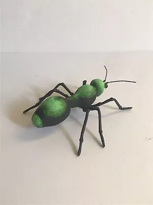 Handmade Hand-painted 3  Green Velvet Ant Cow Killer Insect Figurine Replica • $23.50