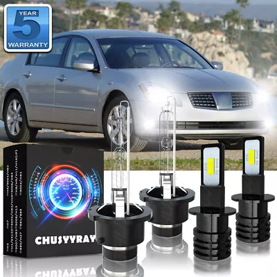 For Nissan Maxima 2004 2005 2006 HID LED Headlight Bulbs Low Beam Fog Light Kit • $26.24