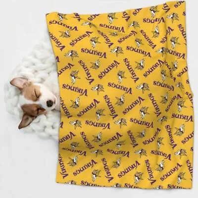 Minnesota Vikings Pet Blanket Personalised Warm Pet Blanket For Puppy & Cat • $11.39