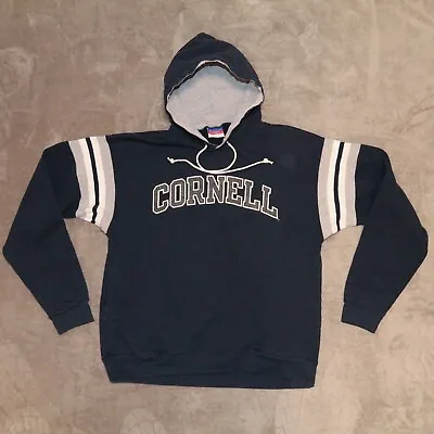 VTG Champion Cornell University Hoodie Sweatshirt Blue Size L Ivy League College • $29.95